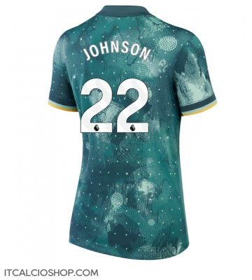 Tottenham Hotspur Brennan Johnson #22 Terza Maglia Femmina 2024-25 Manica Corta